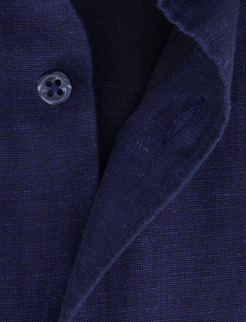 Eterna overhemd donkerblauwe modern fit effen