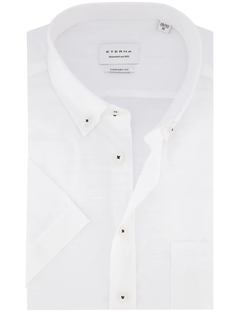 overhemd Eterna Comfort Fit wit lyocell