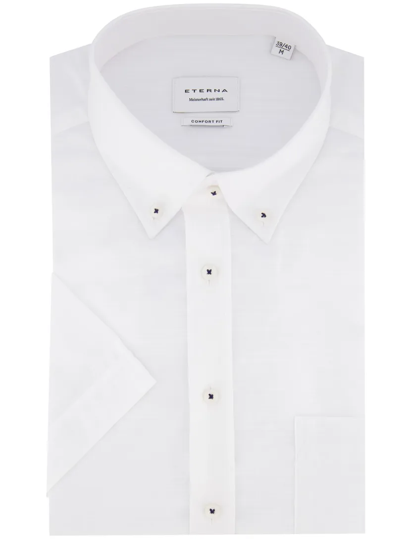 overhemd Eterna Comfort Fit wit lyocell