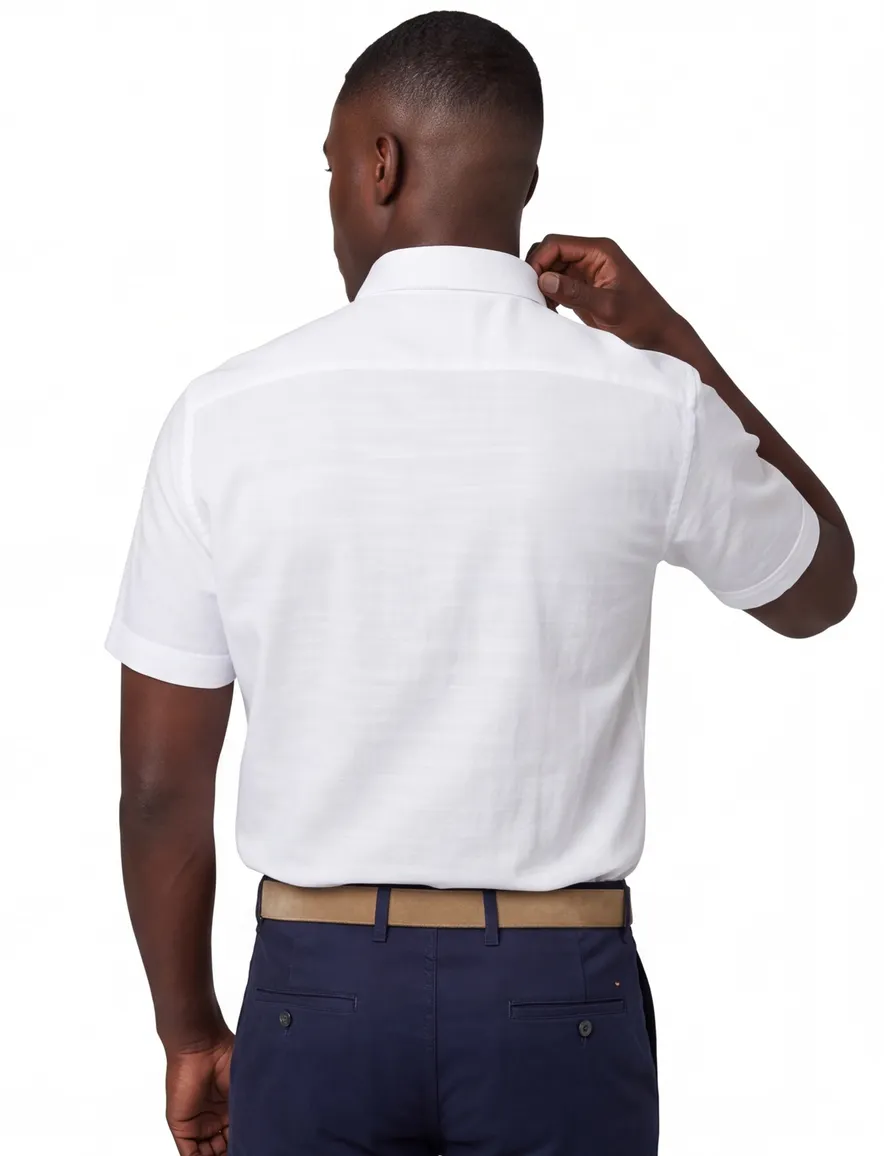 Eterna overhemd Comfort Fit wit met borstzak