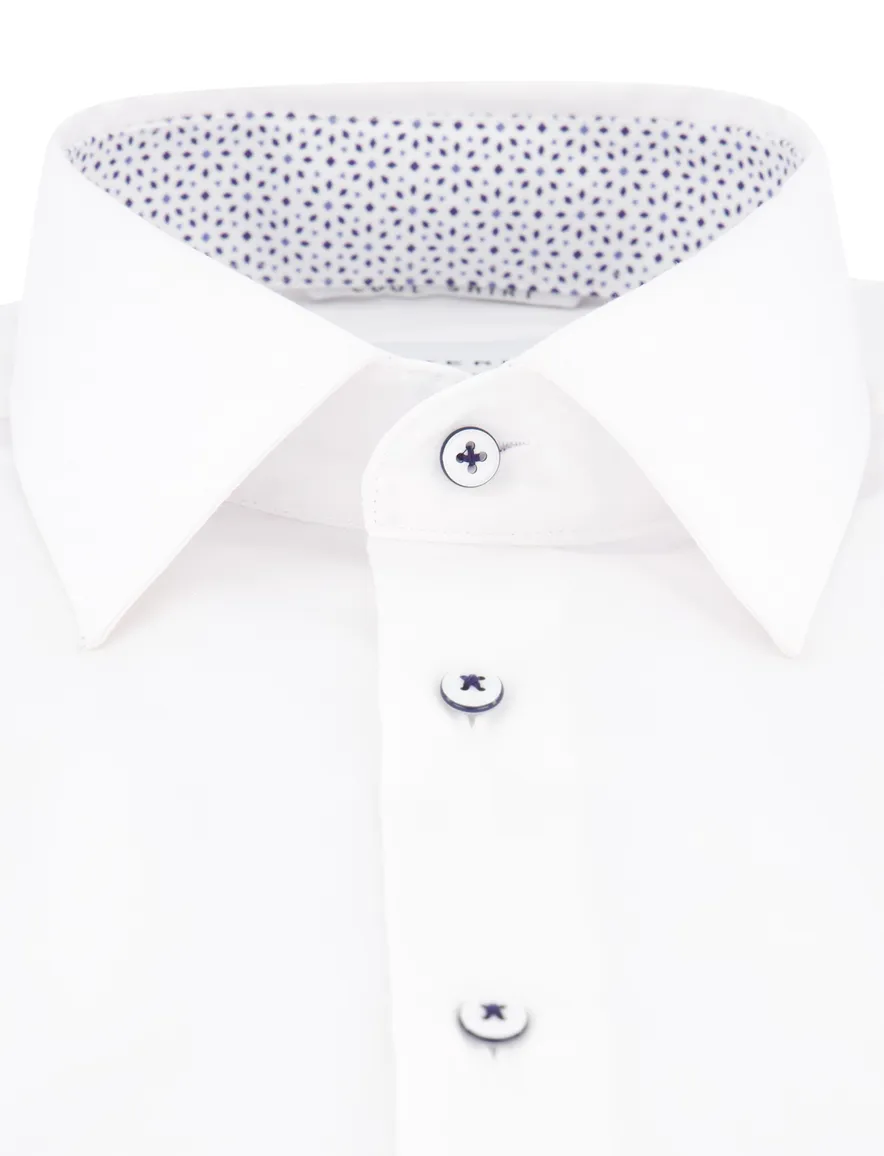 Eterna overhemd Comfort Fit wit katoen