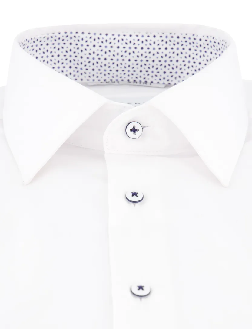 overhemd Eterna Comfort Fit wit katoen