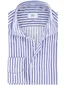 Eterna overhemd blauw gestreept modern fit wide collar