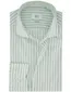 Eterna overhemd groen gestreept modern fit wide collar
