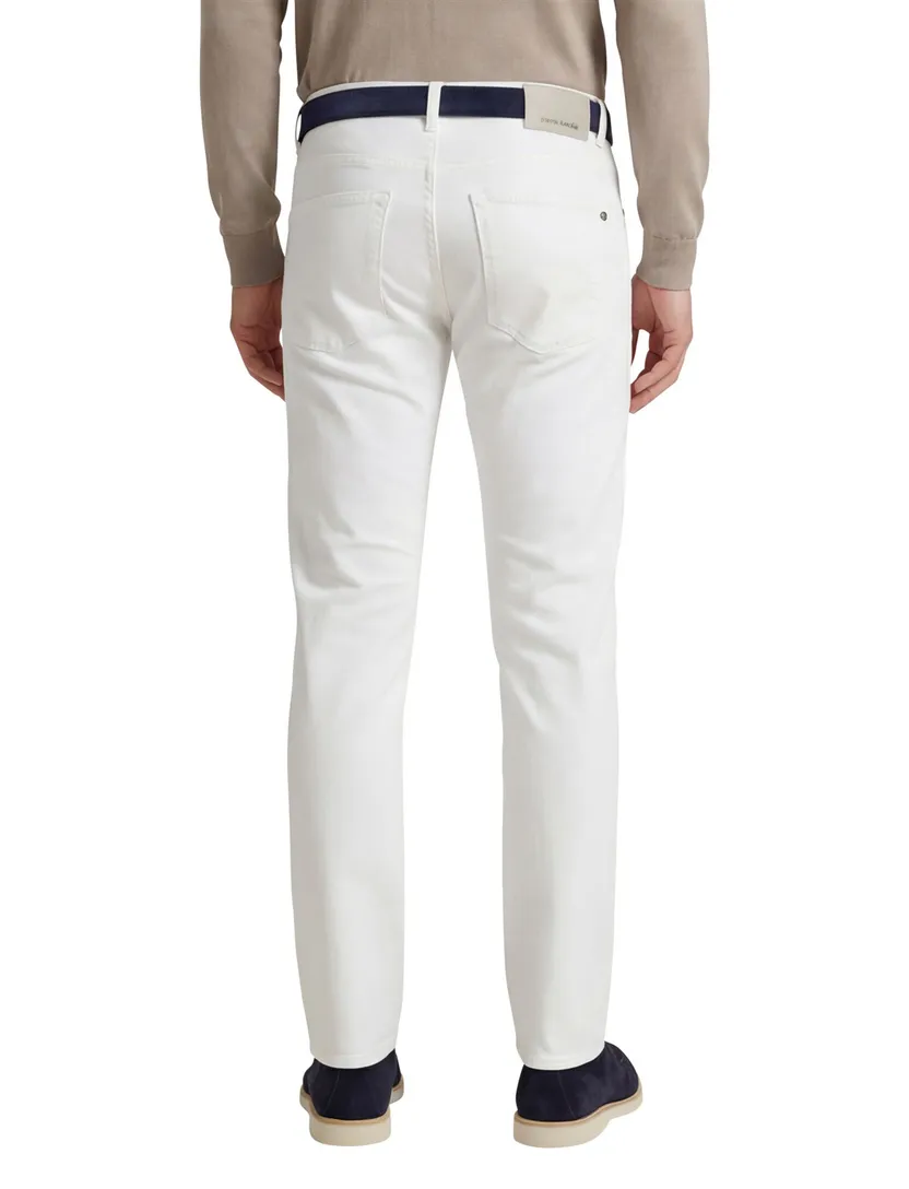 5-pocket broek Pierre Cardin Lyon wit