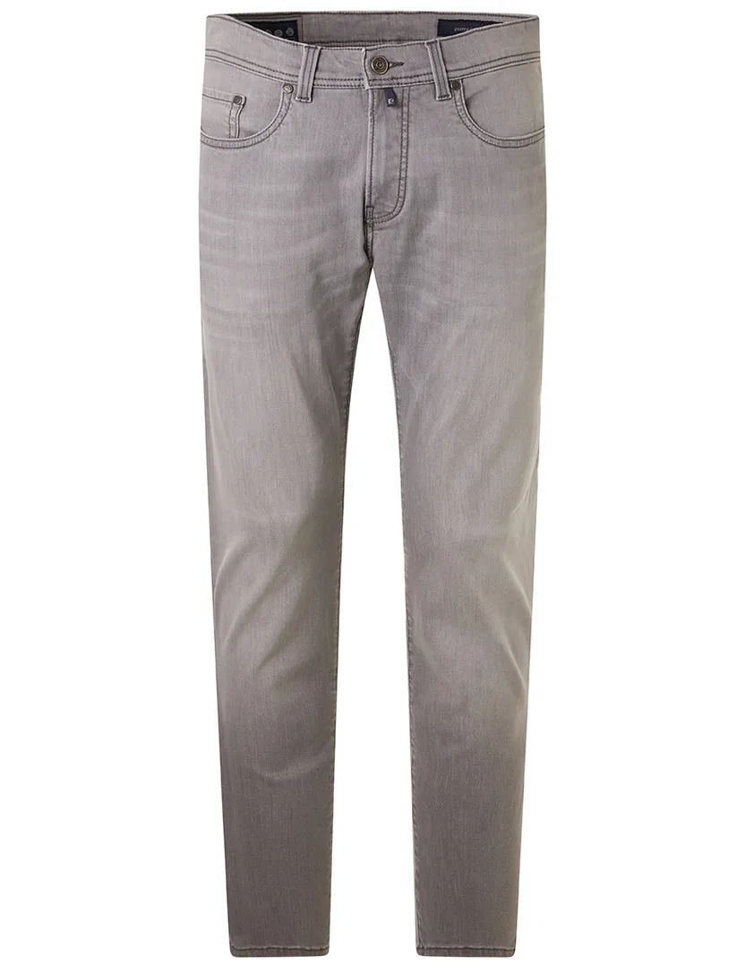 Pierre Cardin Pantalon 5-p Lyon Tapered fit grijs gemêleerd