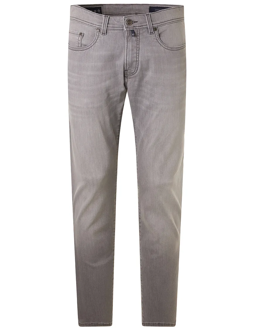 Pierre Cardin Pantalon 5-p PC-Lyon grijs katoen