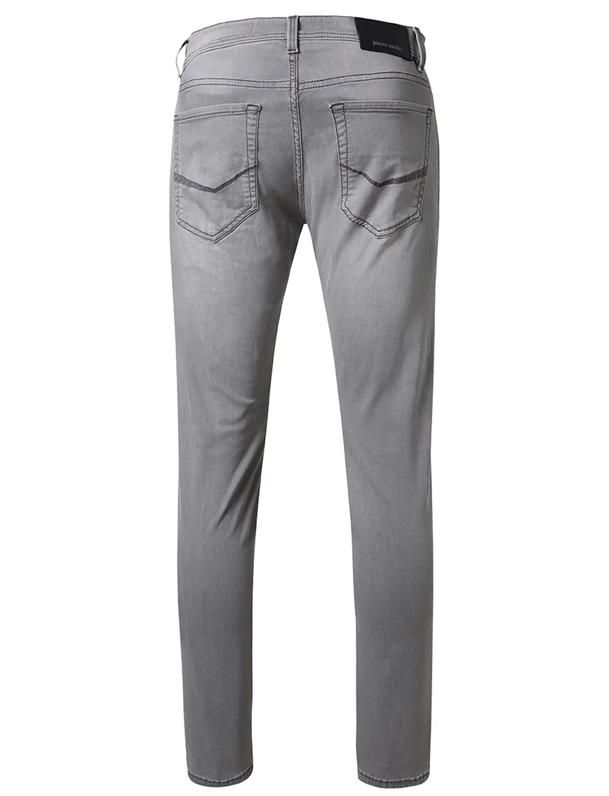 Pierre Cardin Pantalon 5-p PC-Lyon grijs katoen