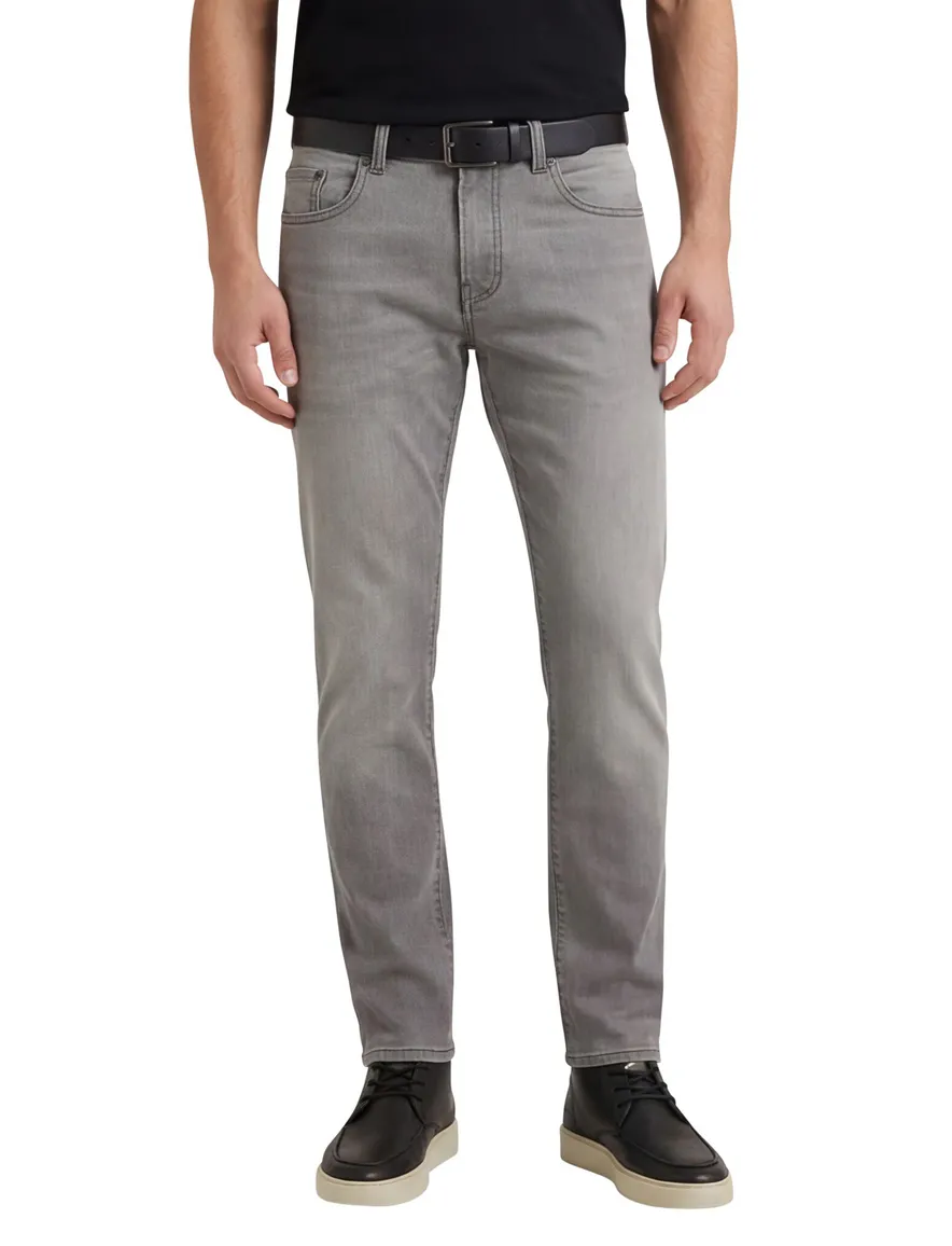 Pierre Cardin Pantalon 5-p PC-Lyon grijs katoen
