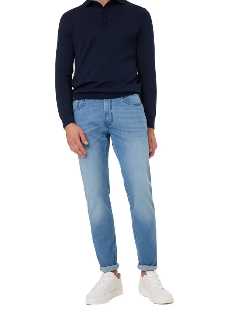 Pierre Cardin Lyon tapered fit jeans lichtblauw