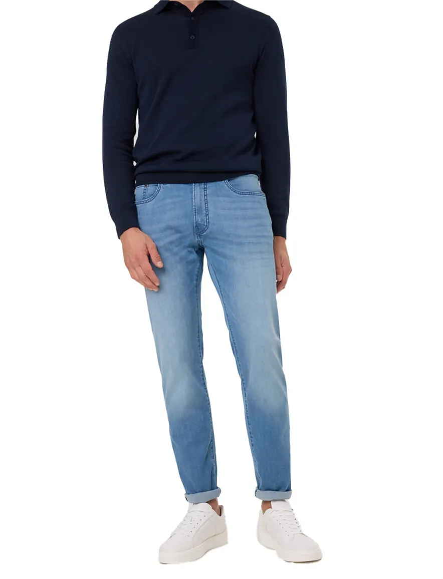 Pierre Cardin Lyon tapered jeans lichtblauw