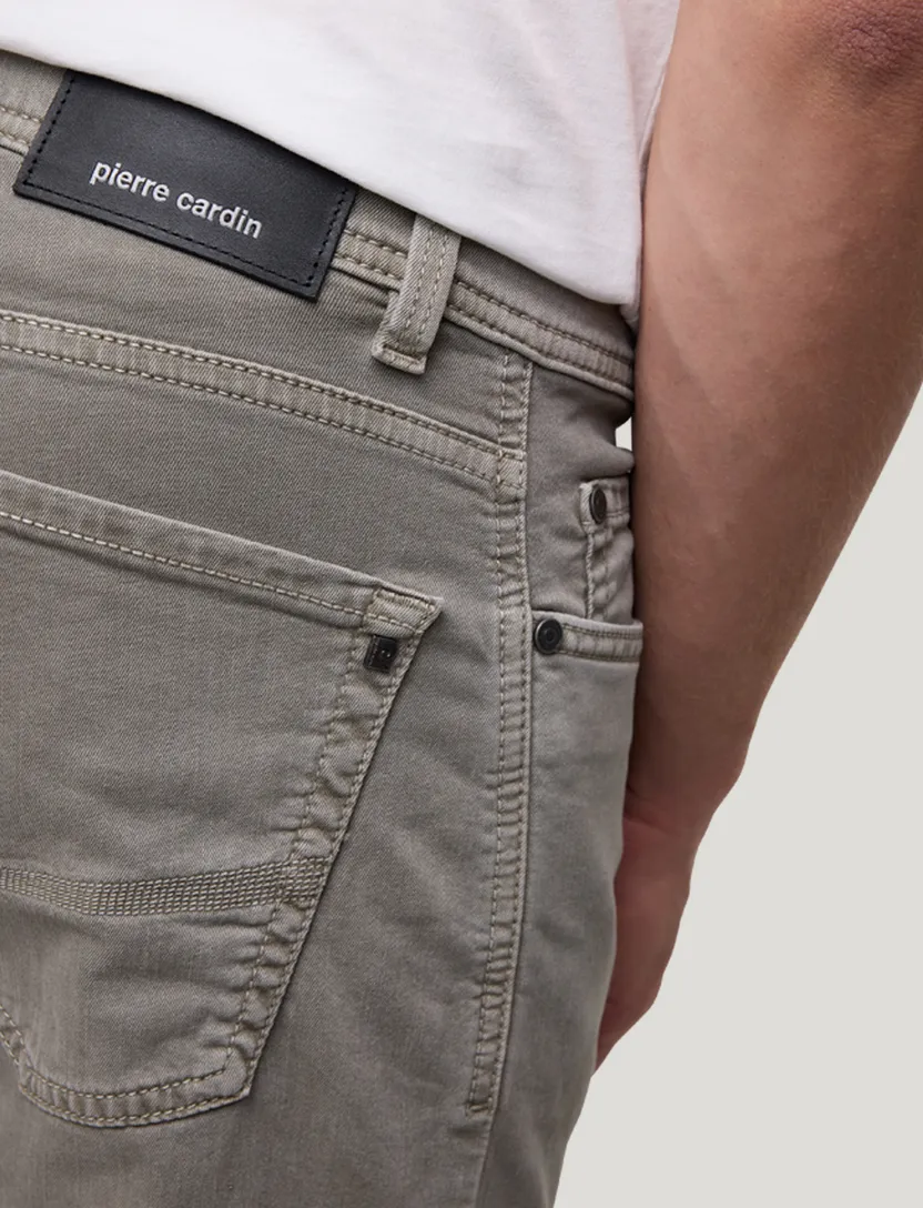 Pierre Cardin Pantalon 5-p PC-Lyon groen effen