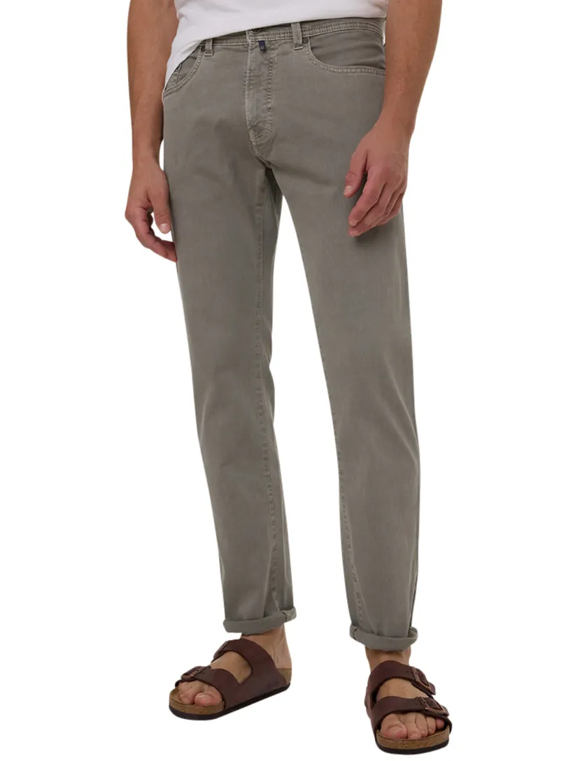 Pierre Cardin Pantalon 5-p PC-Lyon groen effen