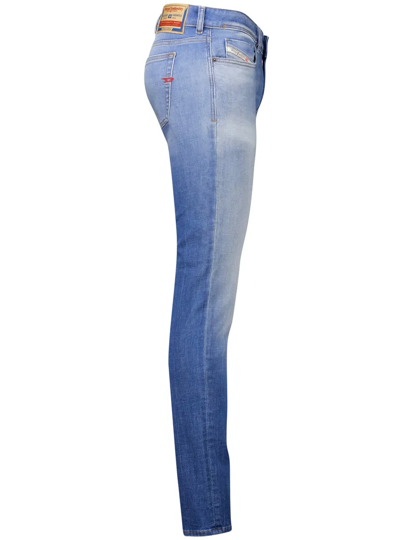 Diesel Sleenker jeans blauw effen denim slim fit