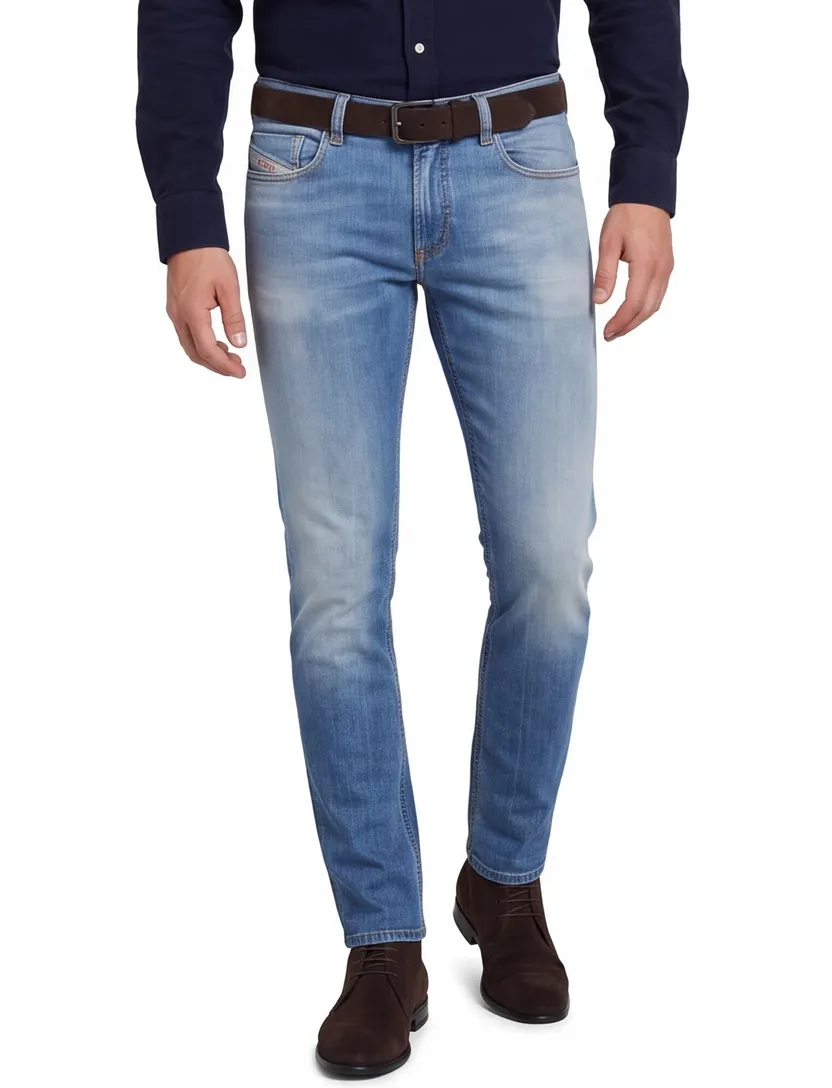 Diesel Sleenker jeans blauw effen denim slim fit