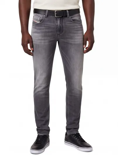 Diesel Diesel jeans Sleenker denim grijs effen slim fit