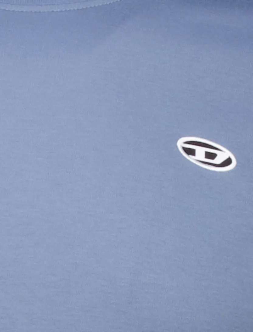Diesel t-shirt blauw doval ronde-hals