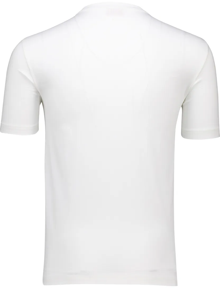 Diesel t-shirt wit katoen met logo korte mouw