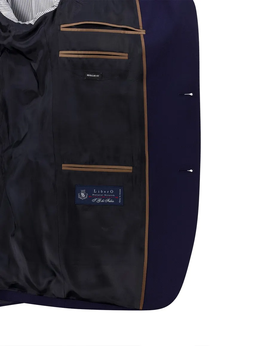 Roy Robson colbert Regular Fit donkerblauw