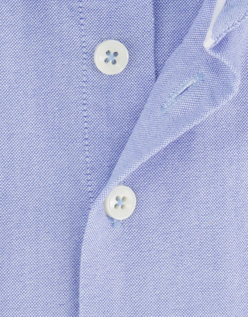 Portofino overhemd lichtblauw button-down katoen