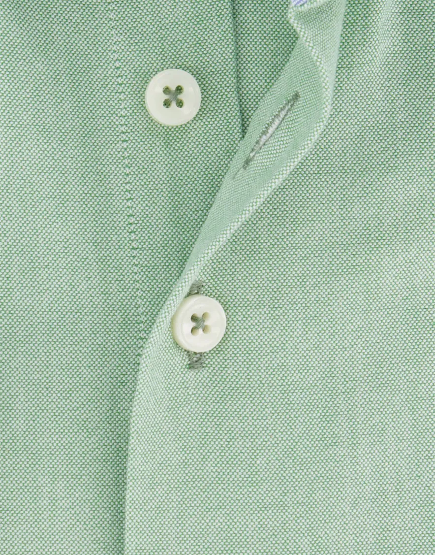Portofino overhemd groen button-down gemêleerd