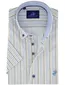 casual overhemd korte mouw blauw Eden Valley Regular Fit