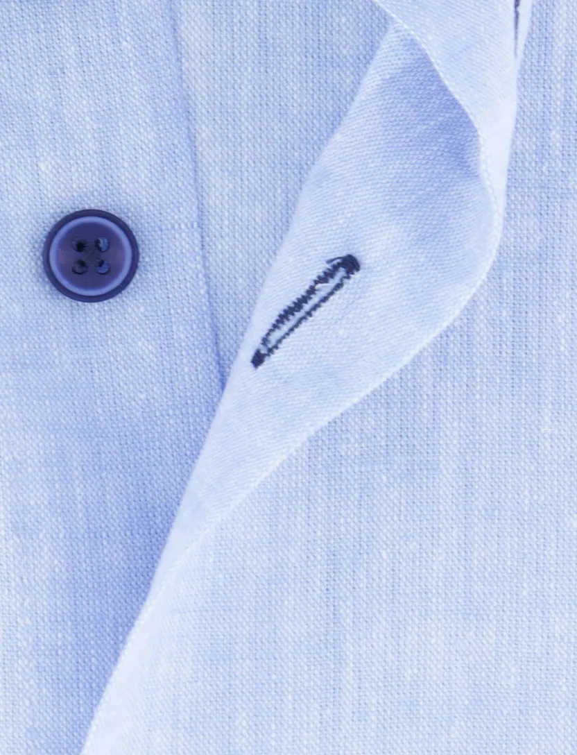 Eden Valley overhemd lichtblauw regular fit button-down
