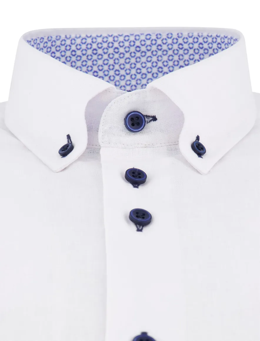 Eden Valley Modern Fit overhemd extra lang wit