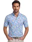 Eden Valley polo extra lang modern fit blauw