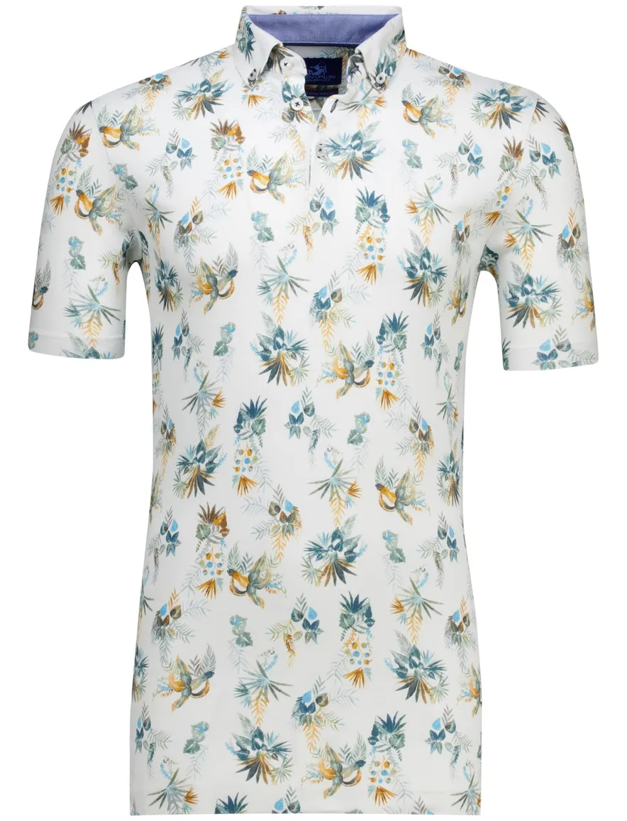 Eden Valley polo extra lang wit modern fit