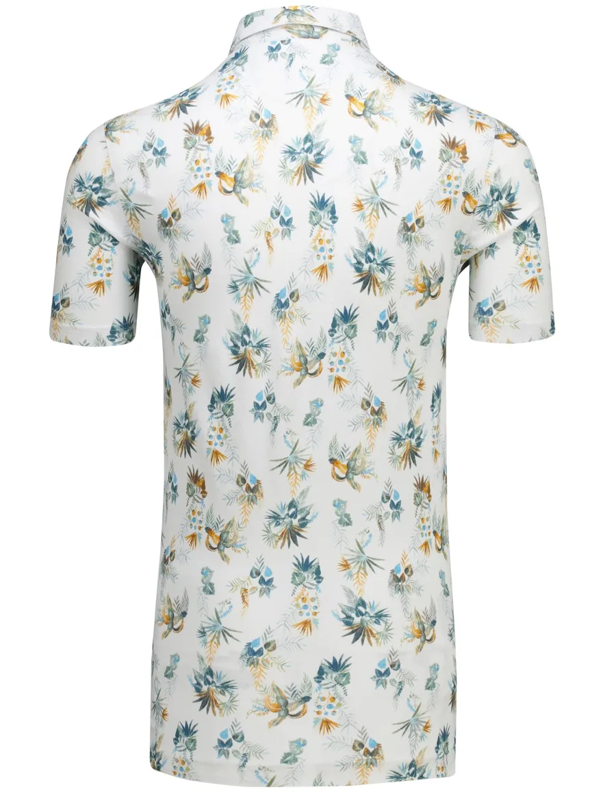 Eden Valley polo extra lang wit modern fit