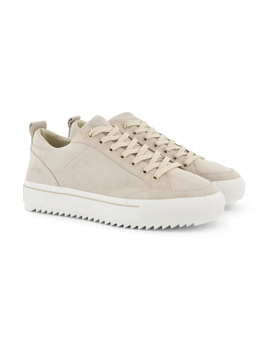 Rehab sneakers beige effen leer