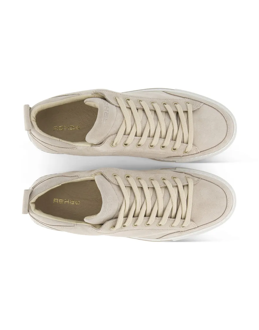 Rehab sneakers beige effen leer