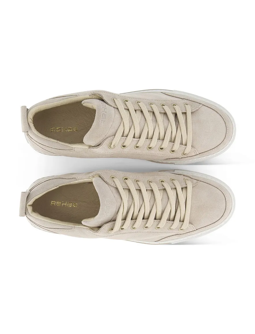 Rehab sneakers beige effen leer