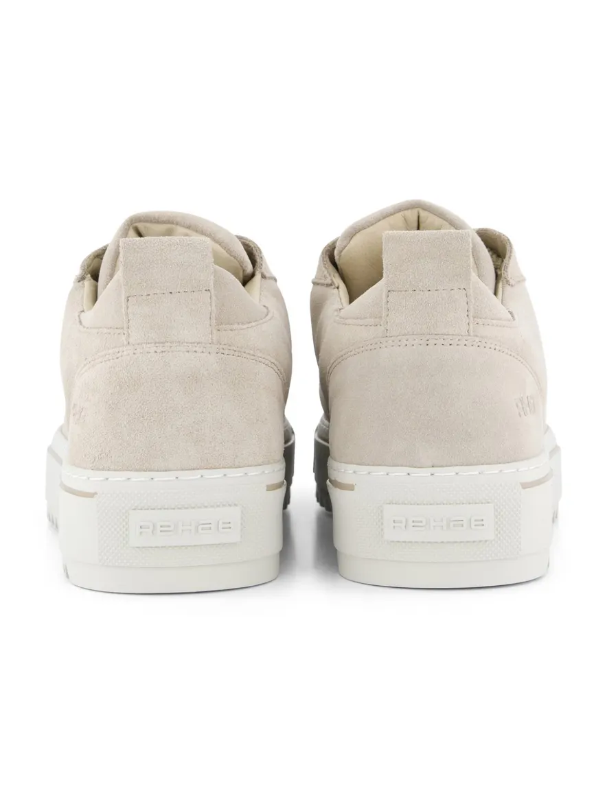 Rehab sneakers beige effen leer