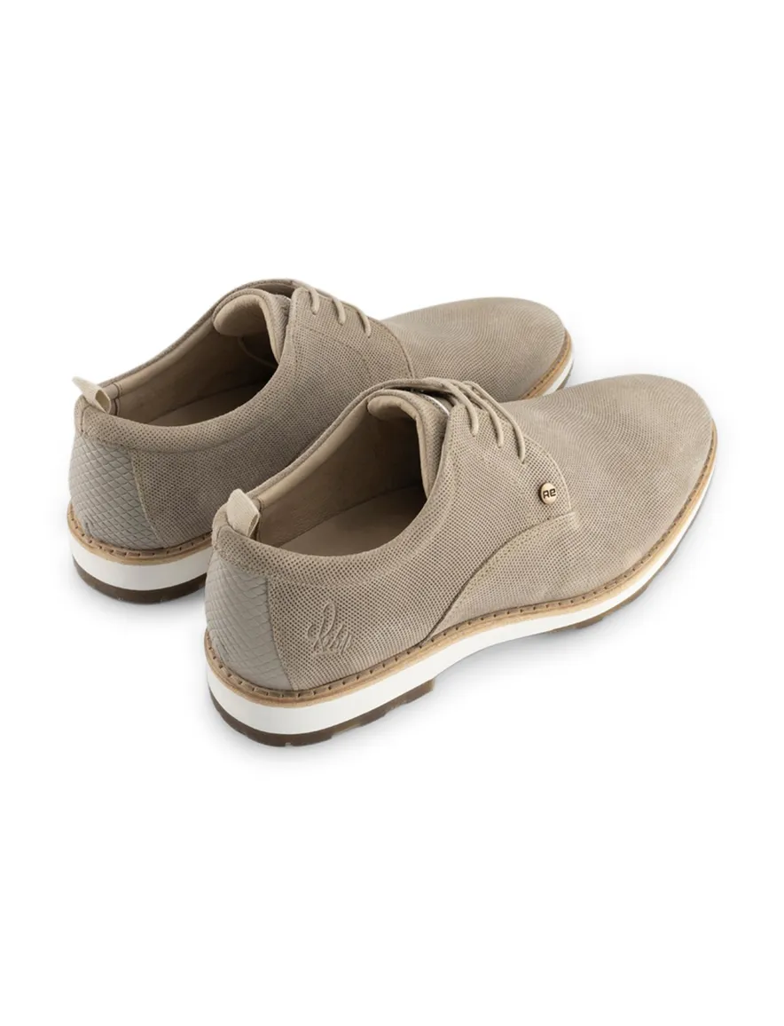 Rehab sneakers beige effen leer