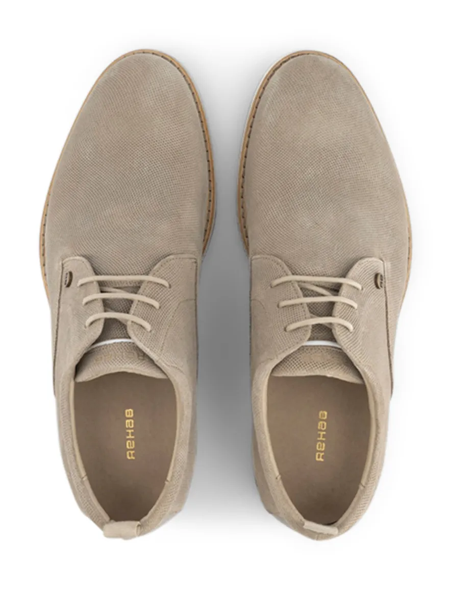Rehab sneakers beige effen leer