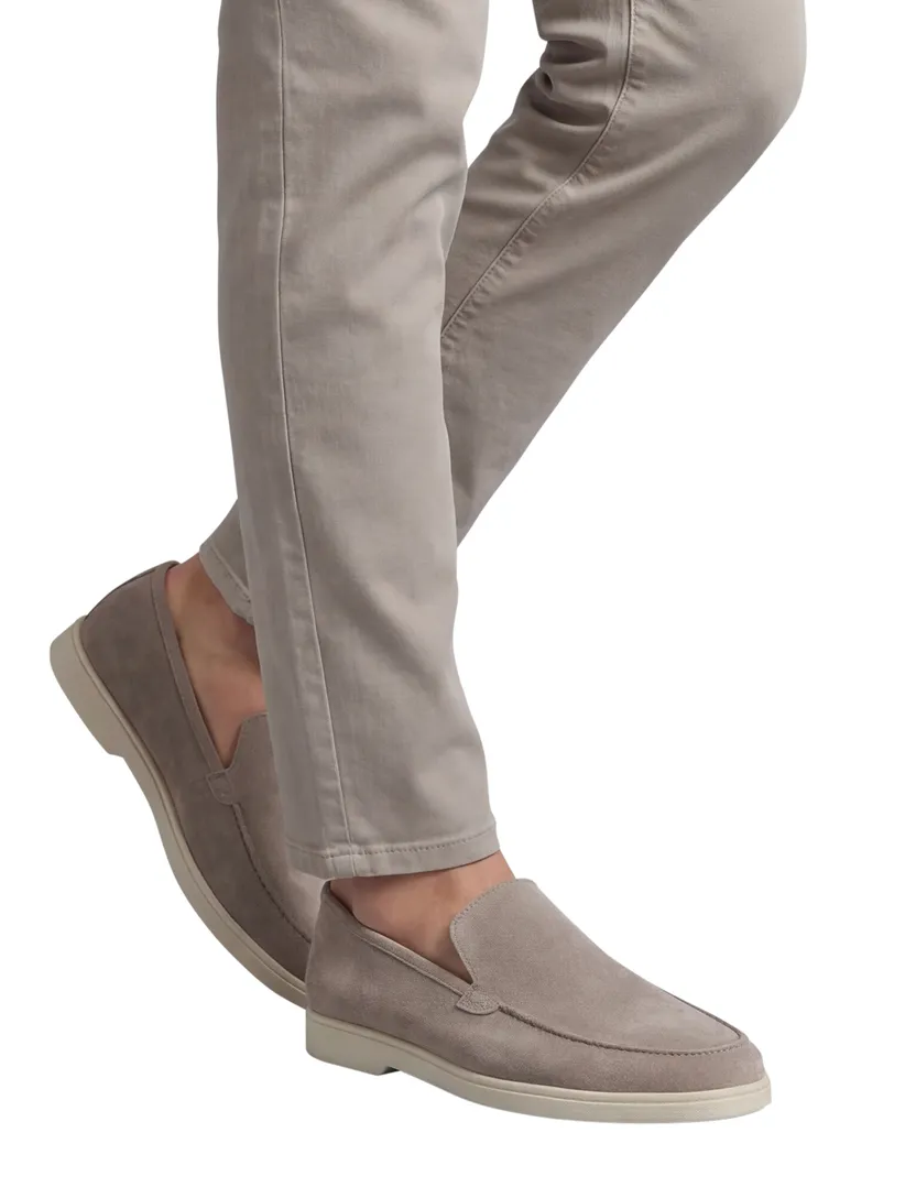Rehab loafer beige met witte zool SIMON leer