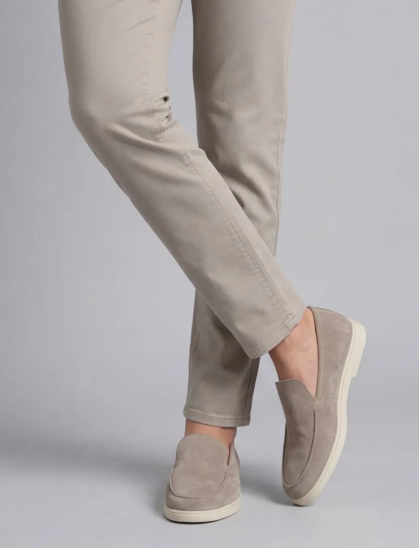 Rehab loafer beige met witte zool SIMON leer