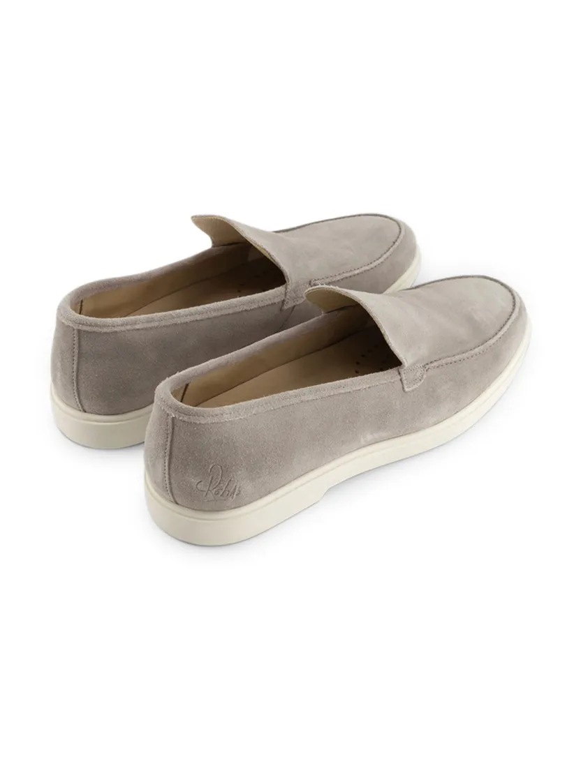 Rehab loafer beige met witte zool SIMON leer