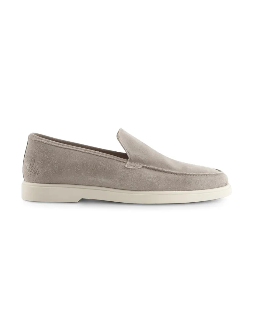 Rehab loafer beige met witte zool SIMON leer