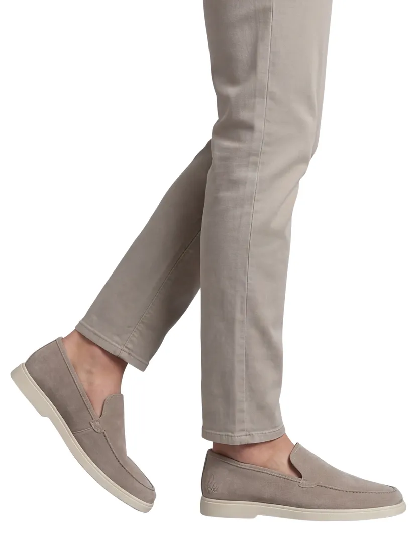 Rehab loafer beige met witte zool SIMON leer