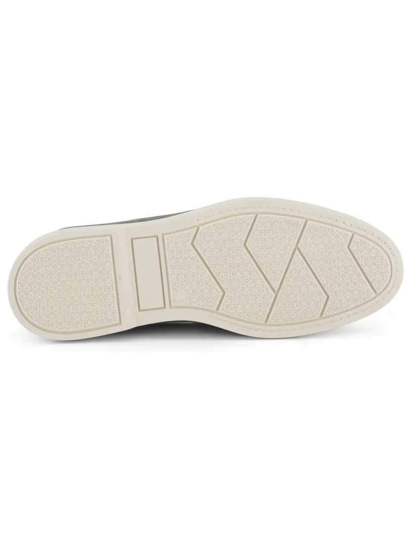 Rehab instapper grijs met witte zool leer