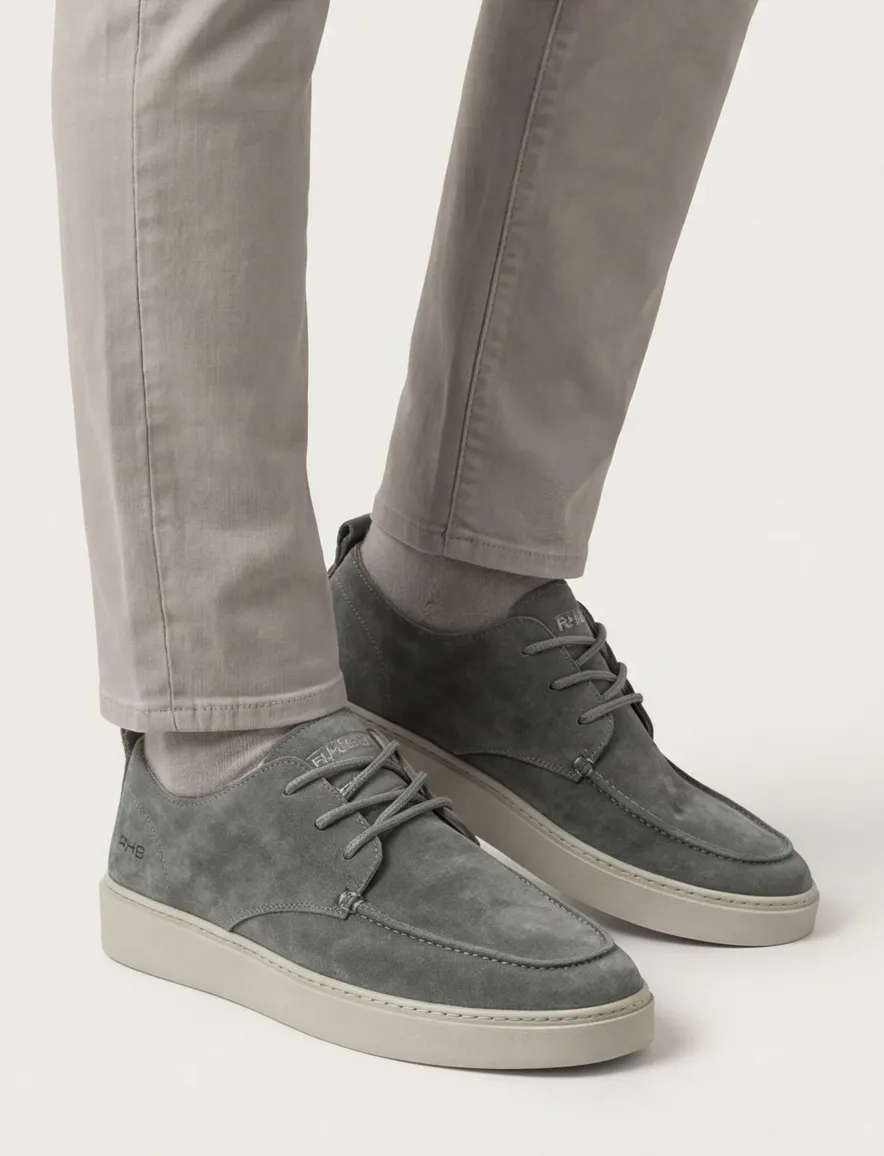 Rehab sneakers groen effen witte zool OZZY