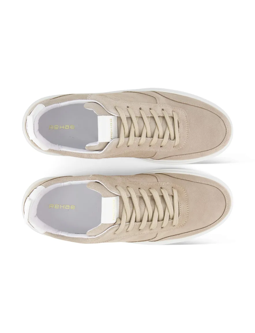 Rehab sneakers beige leer