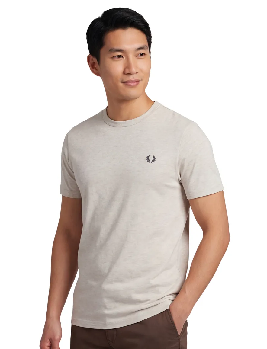 Fred Perry ringer t-shirt lichtbeige