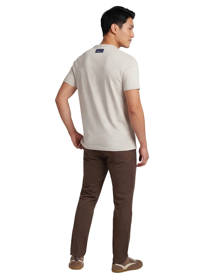 Fred Perry ringer t-shirt lichtbeige