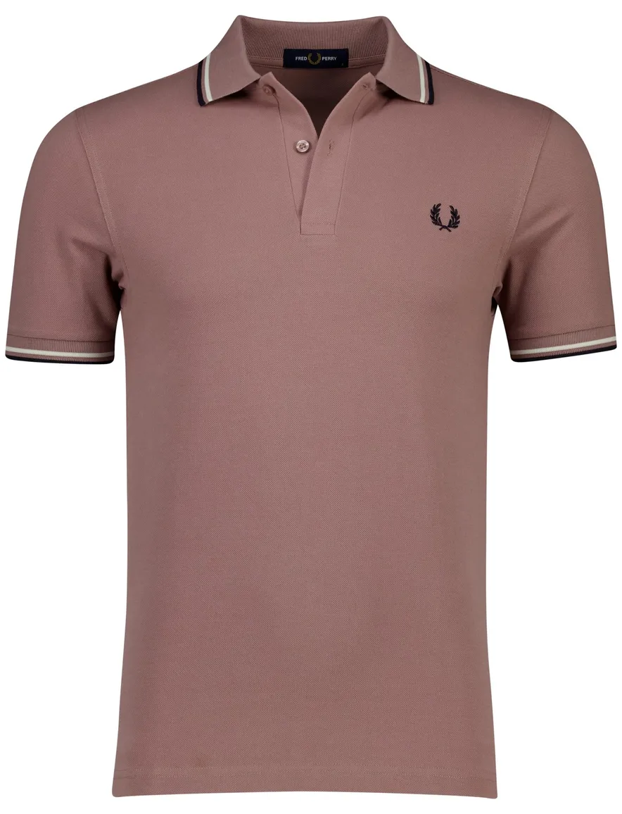 Fred Perry polo rood effen