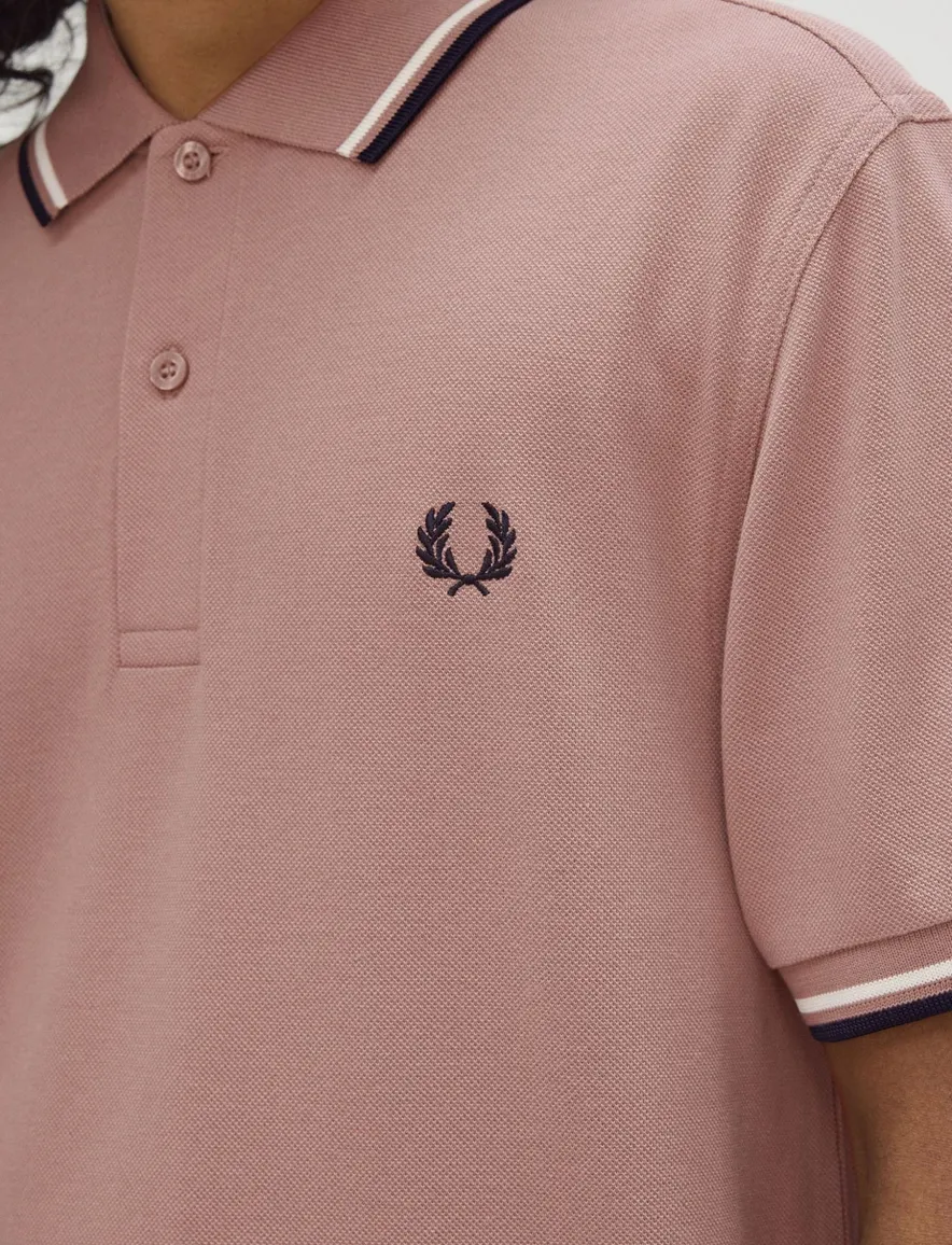 Fred Perry polo rood effen