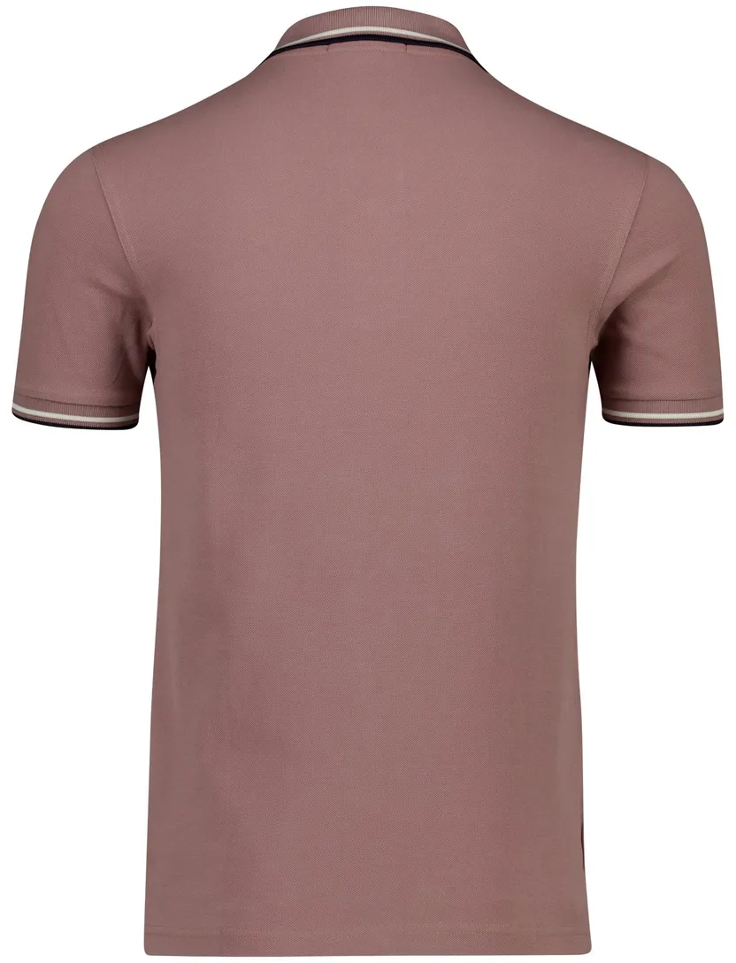 katoenen Fred Perry polo effen rood normale fit pique